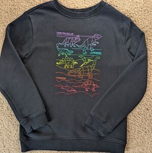 Cat & Jack Black Dinosaur Sweatshirt